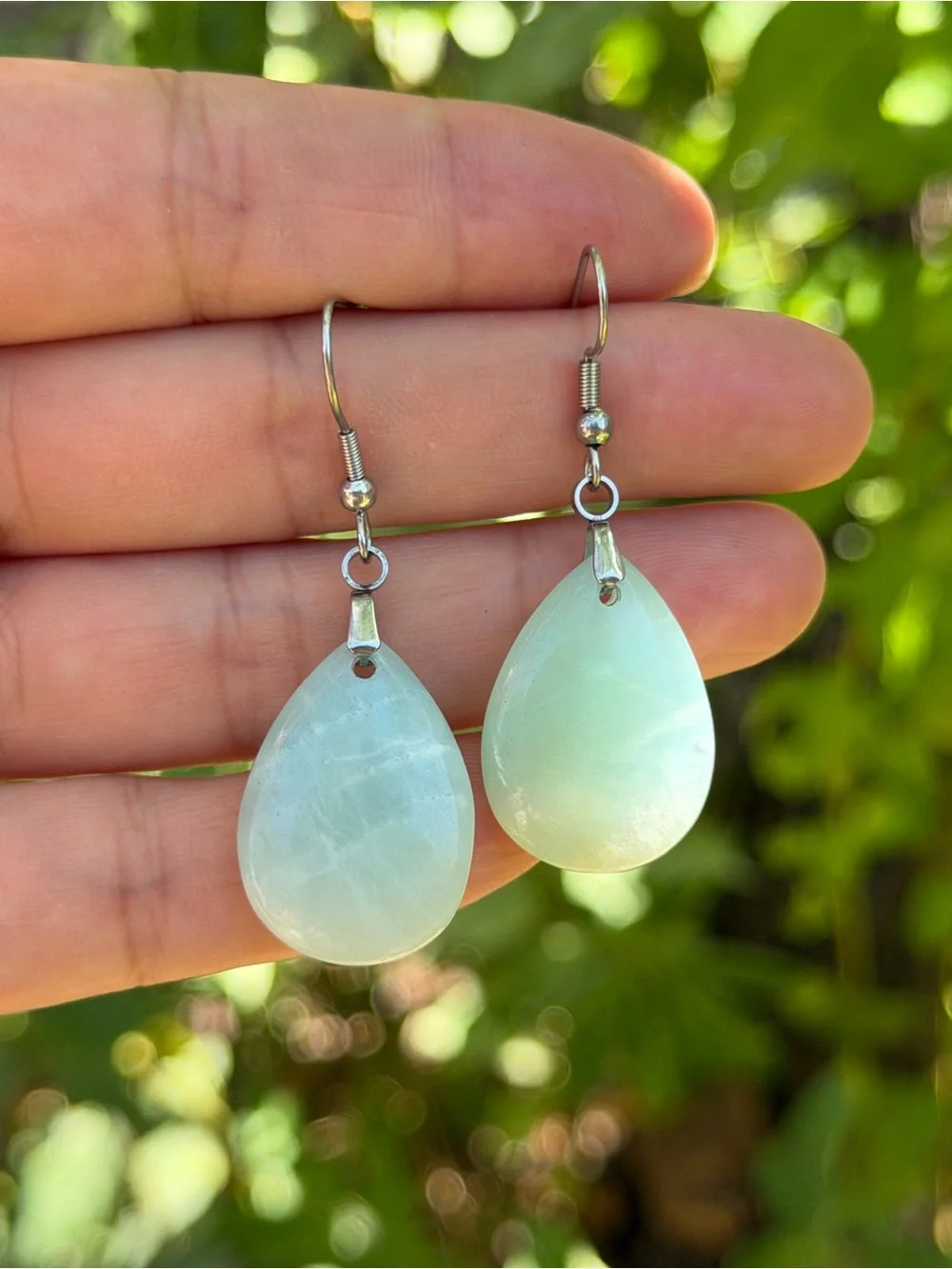 Light Aqua Teardrop Dangle Earrings - Women Jewelry Palo
